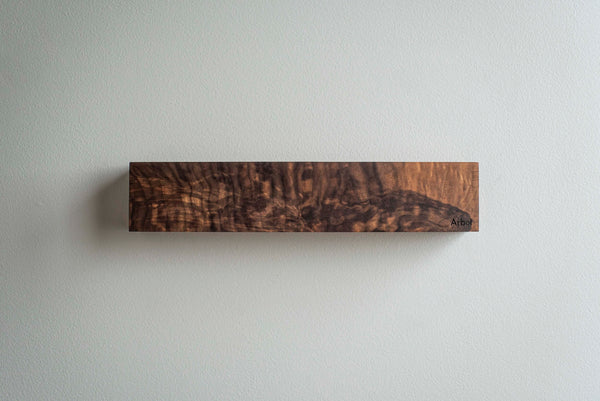 Wall mounted knife block | Walnut burl
